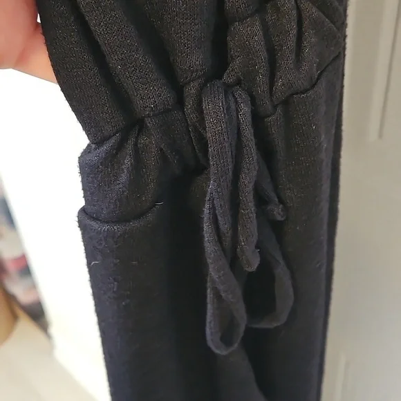 GAP Womens XL black Jumpsuit Sleevless Adjustable Waist Oversized - Picture 7 of 8